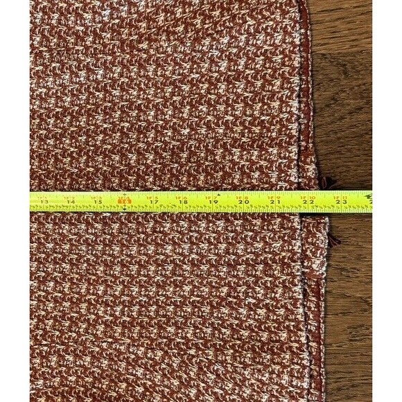 St. John Knit Painterly Tweed Boucle Jacket Women’s Sz 6 Russet Fringe Full Zip - Picture 12 of 12